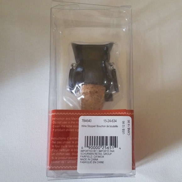 wine stopper- owl skelly cork - Picture 2 of 4
